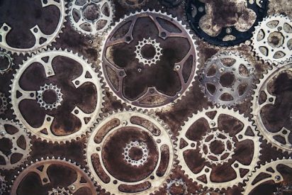 Gears representing documentation processes